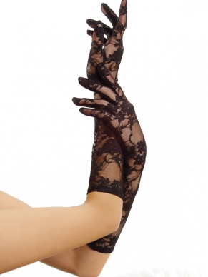 Lace Wrist Gloves Incl. 6 Pcs